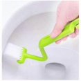 thumbnail image 2 of 3 Pcs Toilet Cleaning Brush WC Corner Curving Soft Brush Cleaning Brush, 20cm Blue, green, pink, 2 of 5