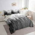 thumbnail image 3 of Homewish Painting Graffiti 7-Piece Twin Bedding Sets,Minimalist Stripes Lines Bedding Comforter Set,Gray White Sheet Sets For Girl Boys,Super Cozy Room Decor Reversible, 3 of 8