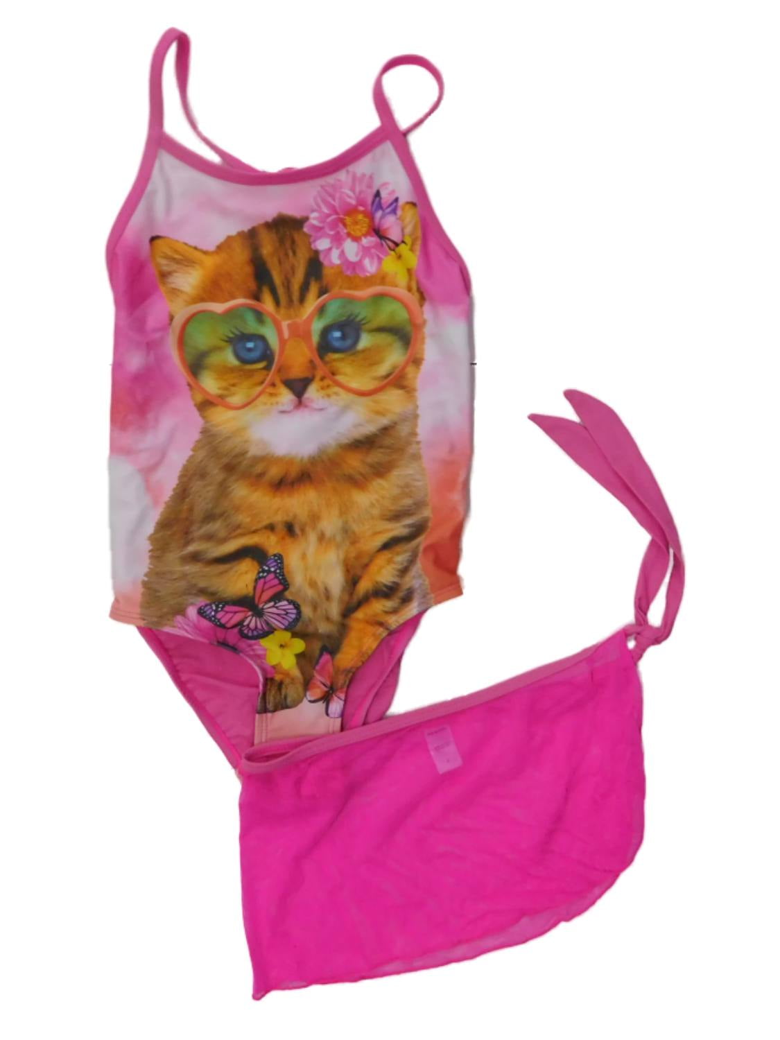 girls cat bathing suit