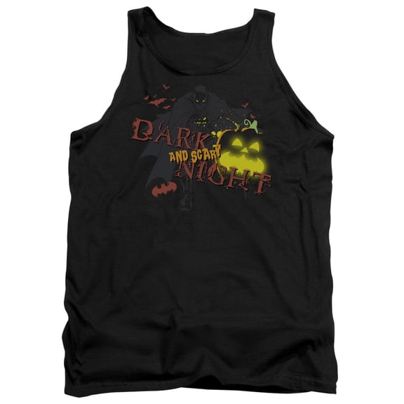 Batman Dark And Scary Night Adult Tank Top Black