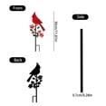 thumbnail image 7 of Outdoor Metal Garden Decor - Red Bird Iron Art Ornament,Weather-Resistant Yard & Flower Bed Decoration,Built-in Ground Stake for Easy Installation, 7 of 7