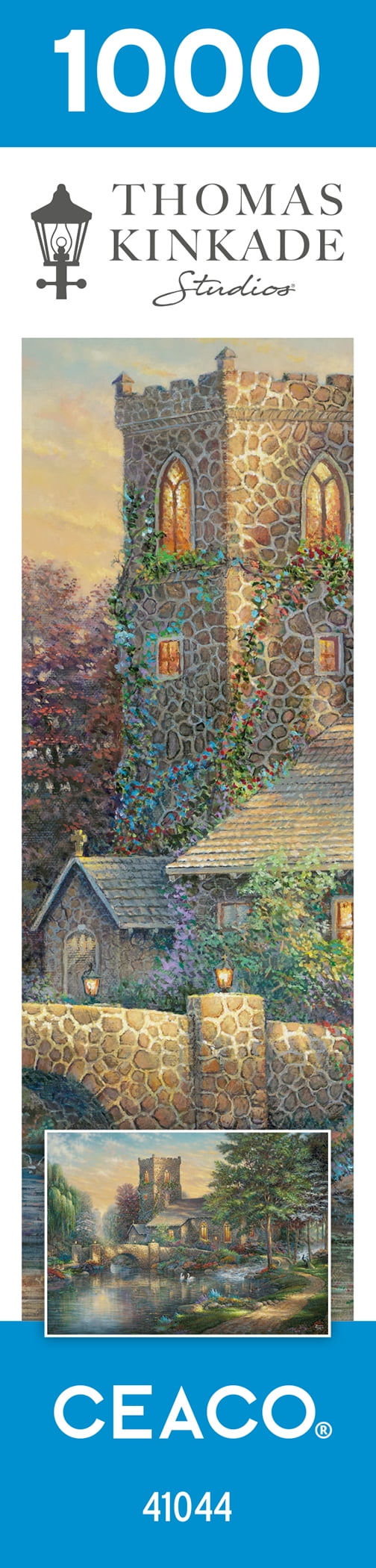 Ceaco 1000-Piece Thomas Kinkade Willow Wood Chapel Interlocking Jigsaw Puzzle