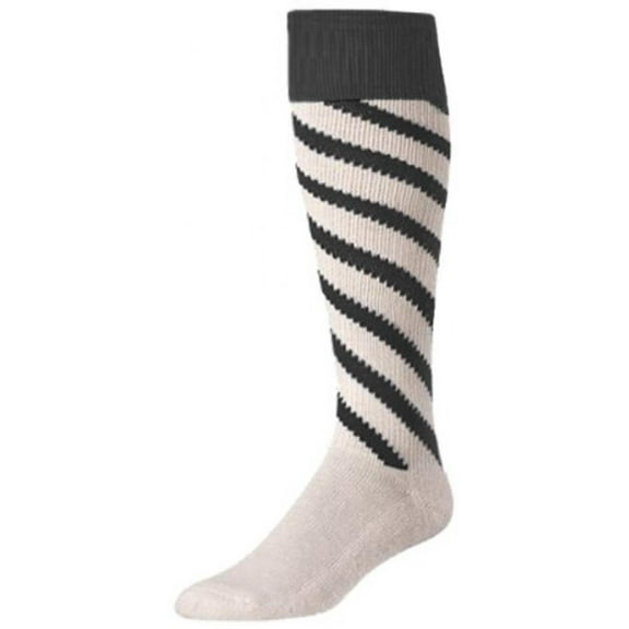 Twin City Candy Strips Socks Small, White, Black