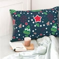 thumbnail image 6 of Kll Christmas Pillow Covers Envelope Closure,Super Soft And Cozy Fuzzy Fleece Pillow Case Cover 16"X24", 6 of 9