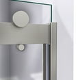 thumbnail image 4 of DreamLine Sapphire 44-48 in. W x 76 in. H Semi-Frameless Bypass Shower Door in Brushed Nickel, 4 of 9