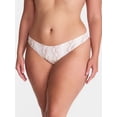 thumbnail image 2 of Joyspun Women's Silky Mesh Thong Panties, 3-Pack, Snake/Tan/Taupe Print, XXL, 2 of 5