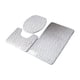 thumbnail image 3 of Juego de alfombras de baño, 3 piezas, alfombrilla de baño para baño, alfombra de inodoro contorneada, cubierta de tapa de inodoro, alfombra de suelo a violeta claro Soledad Alfombra de baño, 3 of 9