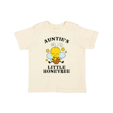 

Inktastic Cute Bee Auntie s Little Honeybee with Stars Gift Toddler Boy or Toddler Girl T-Shirt