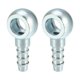 thumbnail image 1 of 10 mm de diámetro 7,5 mm OD Banjo Manguera Barb Bolt Accesorios Universal Banjo Fitting Fuel Line Adaptador Conector para motocicleta Coche Tono plateado - Paquete de 2, 1 of 1