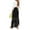 Black, variant on Maxi Skirts for Women Pink Slim Fit Color Block Soft Women's Flowy Handkerchief Hemline Midi Skirt
