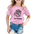thumbnail image 4 of Chemises pour Filles Imprimé Manches Courtes Col Rond Vêtements d'Été pour Filles 6-7 Ans Mode Filles, 4 of 4