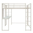 thumbnail image 6 of DHP Abode Full Size Metal Loft Bed, Off White, 6 of 10