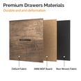 thumbnail image 6 of Ktaxon 3 Drawer Rolling File Cabinet with Wheels Side Bag, Fabric Drawers Printer Stand for Home Office, Fits Letter Size, Gray, 6 of 9