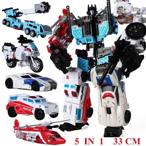 Figura de acción de Robot KO G1 para niños, 4 en 1 juguete destructor de transFormación, avión, tanque, dinosaurio, coche, regalo para niños