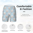 thumbnail image 5 of Lsque Mens Swim Trunks Dog Pattern - Bathing Suit Compression Liner - Beach Swim Shorts Swimwear - (S-3XL) - Stretch Quick Dry -Medium, 5 of 9