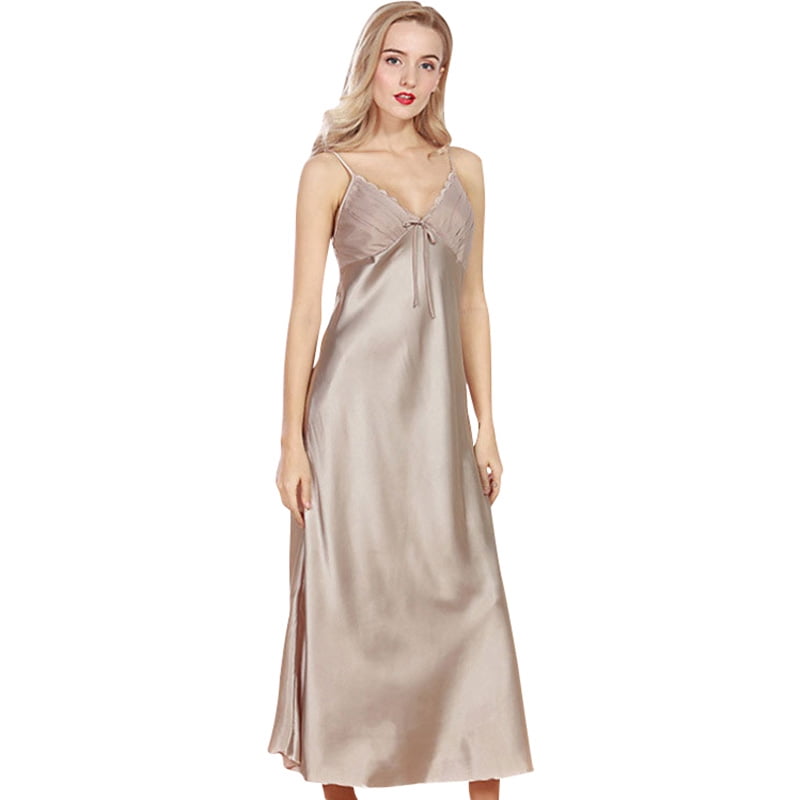 spaghetti strap long nightgown