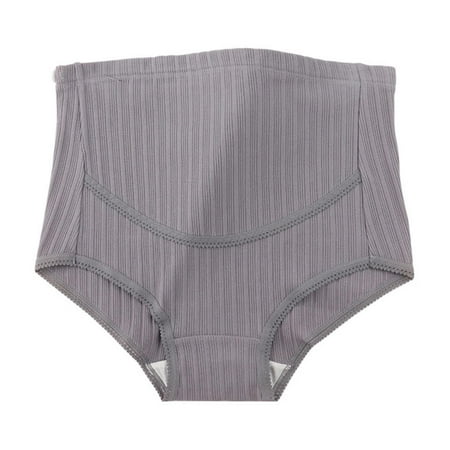 Wdfiry Plus Size Women s Maternity High Waist Underwear Pregnancy Seamless Soft Hipster Panties Over Bump
