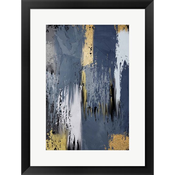 Great Art Now Painted Strokes 2 V2 by Kimberly Allen, Framed Wall Art, 18.75W x 24.75H