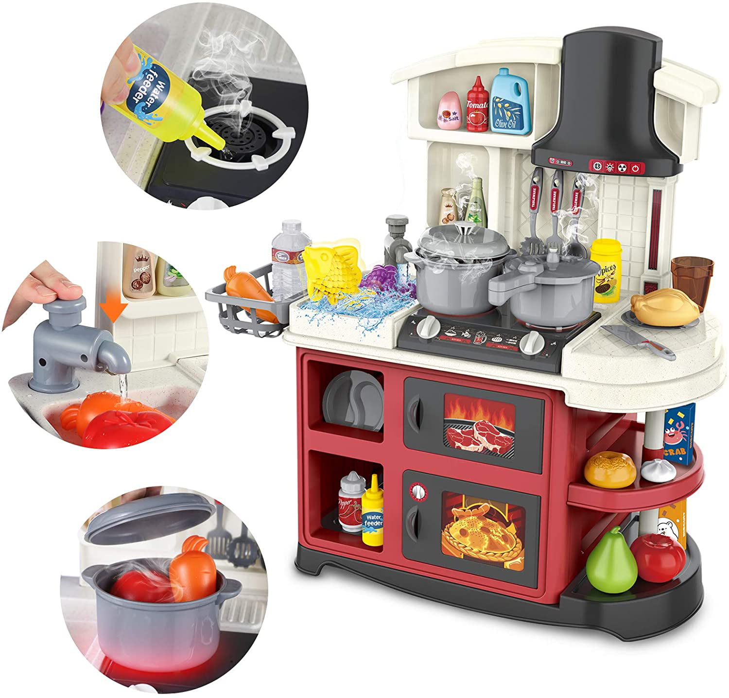 CHILDS ELECTRONIC BBQ KITCHEN COOKING COOKERY SET TOY WITH LIGHTS & SOUNDS