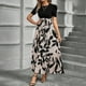 thumbnail image 4 of Vestido largo DINEVE, verano 2025, elegante, manga abullonada para mujer, 4 of 5