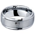 thumbnail image 2 of Miniatures Gamer Tungsten Ring Gray Gifts for Grandma Big Sister Gift Mrs Mom Men Gay Set, 2 of 7