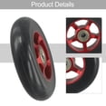 thumbnail image 3 of 100mm Pro Scooter Wheels with Bearings Aluminum Alloy Wheel Hub High Elasticity Red And Black, 3 of 9