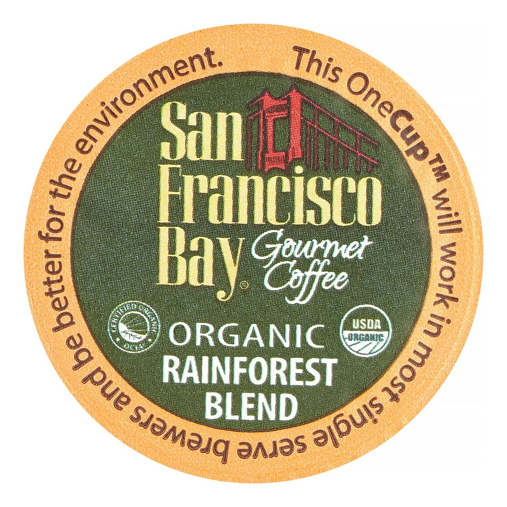 San Francisco Bay Coffee Single Serve for Keurig, Rainforest Blend, 12