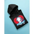 thumbnail image 3 of Born To Chill Heart - Cozy Polar-Bear ICEE Graphic Men's Hoodie, 3 of 4