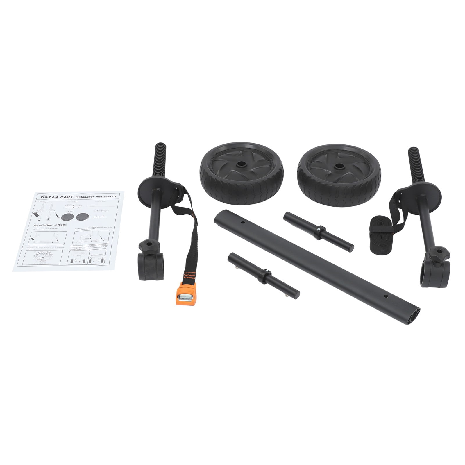 Universal Kayak Cart Adjustable Width 6-28cm Fits Most Kayaks Canoes & SUP Boat