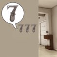 thumbnail image 4 of Placa de puerta de dígitos de Metal con efecto 3D Número de dirección etiqueta para exterior hogar 7 C-7 perfecl, 4 of 8