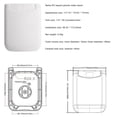 thumbnail image 2 of Camper Water Inlet With Magnetic Cover RV Fresh Water Fill Hatch Inlet Filter Lockable RV Water Inlet Cover Trailer Tank ,Easy to Use, 2 of 5