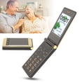 thumbnail image 4 of YAHHU Unlocked 2G Senior Flip Cell Phone 2.8 Inch Touch Screen Dual SIM Long Standby 5900mAh Battery 1.3MP Camera Music Player, Gold, 4 of 10