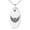 Silver, variant on Stainless Steel Greek Mythology Pegasus Engraved Small Oval Charm Pendant Necklace