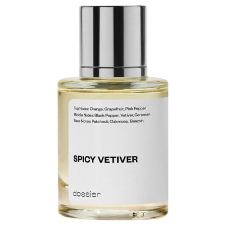 Dossier Spicy Vetiver Eau de Toilette, Inspired by Hermes' Terre d'Hermes, Cologne for Men, 1.7 oz
