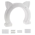 thumbnail image 2 of Puerta para gatos para puerta interior, caja de arena para mascotas oculta, puerta para gatos de hasta 25 libras, apertura de paso de 8,46 x 7,87 pulgadas (XL), 2 of 5