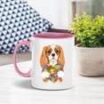 thumbnail image 3 of Autism Awareness Cavalier King Charles Spaniel Accept Understand Love 11oz Accent Two-tone Mug Dog Lover Gifts Coffee Tea Cup - 12003, 3 of 5