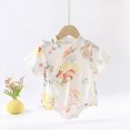 thumbnail image 2 of CAUYDY Infant Boy Romper Preemie Short Sleeve Sleepers for Girl Newborn Comfy Pajamas Spring Summer Baby Clothes 0-3M 6-9M 12-18M Sizes 12-18 Months,Yellow, 2 of 5