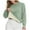 Light Green #009, variant on Women's Sherpa Lined Sweatshirts Warm Winter Fleece Crewneck Pullover Thermal Casual Soft Long Sleeve Thick Tops Wine XL