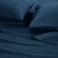 thumbnail image 5 of Superior Solid Flannel Cotton Bed Sheet Set , Soft Fitted Sheets, King, Navy Blue, 5 of 9