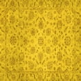 thumbnail image 1 of Ahgly Company Indoor Square Abstract Yellow Modern Area Rugs, 4' Square, 1 of 4