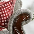 thumbnail image 2 of Furniture of America Andrea Traditional Chenille Rolled Arms Sofa in Red, 2 of 5
