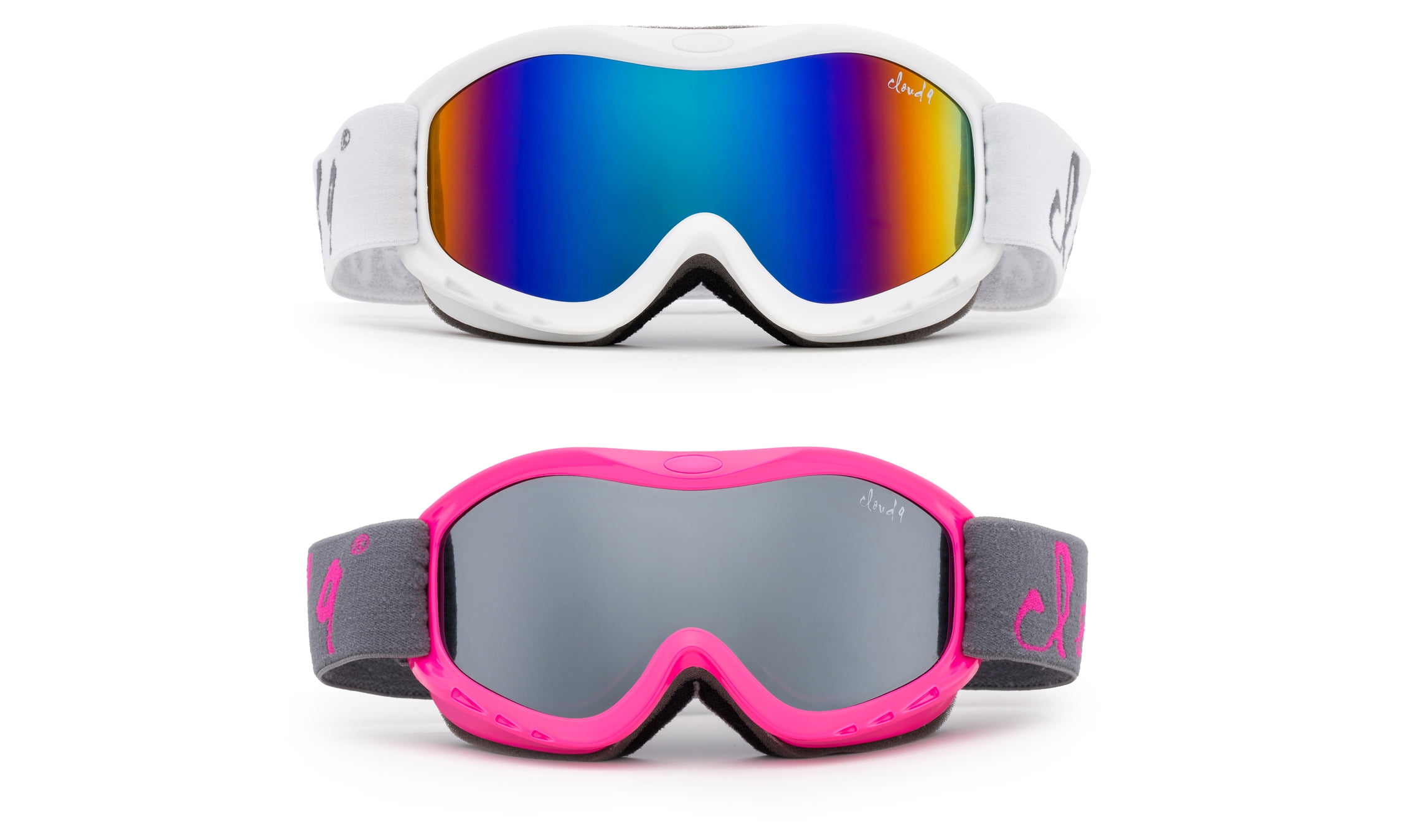 Cloud 9 Kids Boys & Girls Professional SKi Goggles Anti-Fog UV400 Protection Wind Proof Dual Lens Triple Face Foam... by