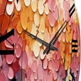 thumbnail image 3 of Designart "Oasis of Coral I" Abstract Landscape Oversized Wall Clock, 3 of 5