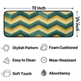 thumbnail image 2 of CURLYOOT Geometric Runner Rug 2'x6' Washable Kitchen Runner Rug Indoor Non Slip Laundry Rugs Abstract Waves Floor Carpet for Hallway Kitchen Entryway Bedroom Living Room, 2 of 9