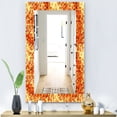 thumbnail image 3 of Porch & Den  [Mirror] Gold Square Abstract' Printed Bohemian Mirror 27.6 in. wide x 39.4 in. high, 3 of 5