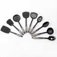 thumbnail image 1 of Juego de utensilios de cocina de nailon, utensilios de cocina, colador de espátula antiadherente antiescaldado, resistente a altas temperaturas (juego de 9 piezas) ShuxiuWang 8390614701755, 1 of 1