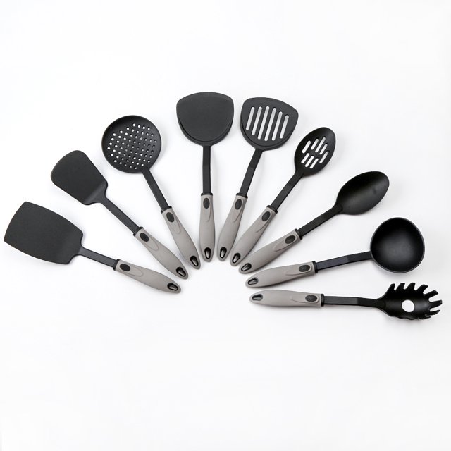 Juego de utensilios de cocina de nailon, utensilios de cocina, colador de espátula antiadherente antiescaldado, resistente a altas temperaturas (juego de 9 piezas) ShuxiuWang 8390614701755