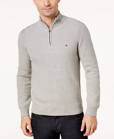 Tommy Hilfiger Mens 1/4 Zip Mockneck Sweatshirt 