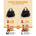 thumbnail image 5 of HOTOR Lunch Box for Women - Dual-Insulated Cooler Bag with Front and 2 Side Pockets, 3-Layer Leakproof, Lunch Tote for Hang & Lift, 11" x 5.5" x 8.7", Black, 5 of 7