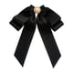 thumbnail image 3 of Broche de lazo preatado para mujer, alfiler decorativo para corbata, broche de lazo con cuentas portátil Negro, 3 of 9